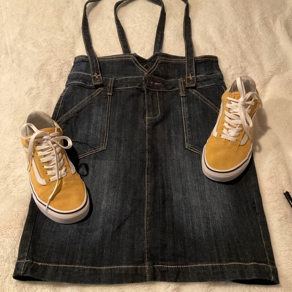 Spoon Jeans Skirt with Removable Straps